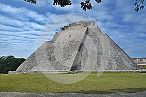 The Pyramid of the Magician, Uxmal, Yucatan Peninsula, Mexico.