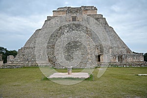 The Pyramid of the Magician, Uxmal, Yucatan Peninsula, Mexico.