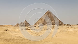 Pyramid of Menkaure in Giza Pyramid Complex, Cairo, Egypt
