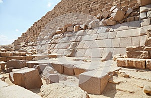 The Pyramid of Menkaure at Giza, Egypt