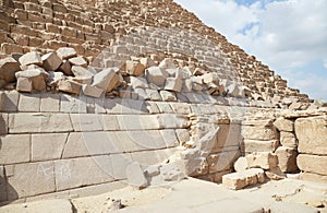 The Pyramid of Menkaure at Giza, Egypt