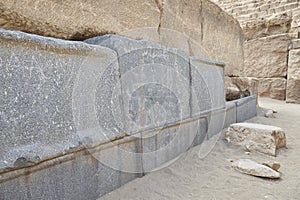 The Pyramid of Menkaure at Giza, Egypt