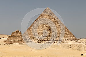 Pyramid of Menkaure in Giza Pyramid Complex, Cairo, Egypt