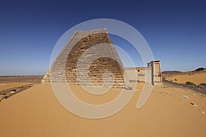 Pyramid at Meroe, Sudan