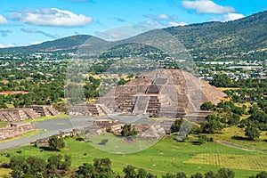 Pyramid of moon in Teotihuacan, mexico