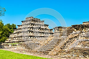 Pyramid of the Niches at El Tajin, a pre-Columbian archeological site in southern Mexico photo