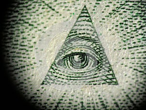 Pyramid on the one dollar bill