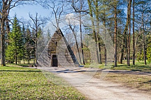 The Pyramid pavilion in the Catherine Park in Tsarskoye Selo.