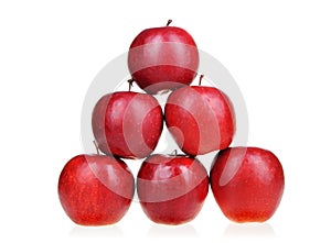 Pyramid of red apples