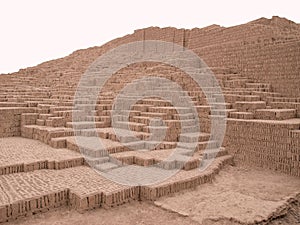 Pyramid ruins in Lima, Peru photo