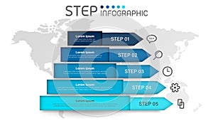 Pyramid shape elements with steps,options,milestone,processes or workflow.Business data visualization.Creative step infographic on