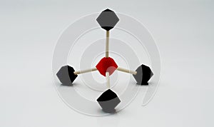 Pyramid shape molecular model