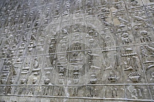 Pyramid Texts in Pyramid of Unas, Saqqara, Cairo, Egypt photo