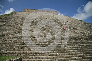 The pyramid at Uxmal, Mexico