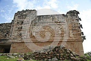 The pyramid at Uxmal, Mexico