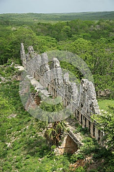 The pyramid at Uxmal, Mexico