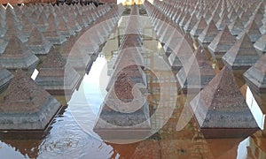 Pyramid on the water