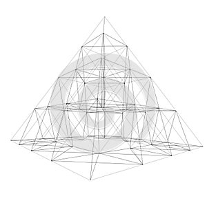 Pyramid wire-frame