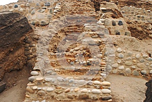 PYRAMIDE OF Aspero is a well-studied Late Preceramic site of peru ,the ancient Caral-Supe