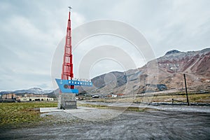 Pyramiden city Norway Russia Spitsbergen Svalbard