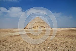 Pyramids in Dahshur, Sahara desert, Egypt