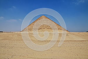 Pyramids in Dahshur, Sahara desert, Egypt