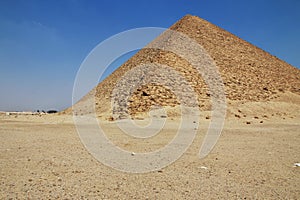 Pyramids in Dahshur, Sahara desert, Egypt