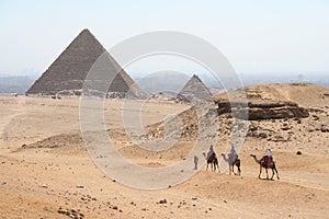 The pyramids in gaza photo