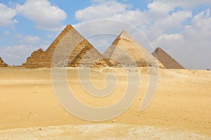Pyramids in Giza photo