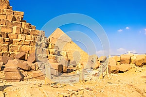 Pyramids at Giza Cairo Egypt