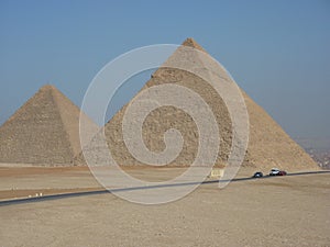 The Pyramids of Giza, Cairo Egypt photo