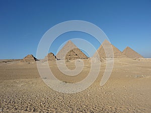 The Pyramids of Giza, Cairo Egypt photo