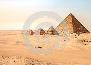 The Pyramids of Giza in Egypt photo