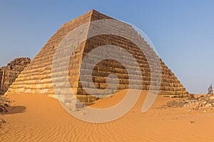 Pyramids of Meroe in Sud