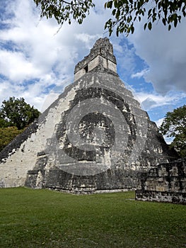 Pyramids in Nation`s most significant Mayan city of Tikal Park, Guatemala