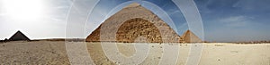 Pyramids panoramic photo