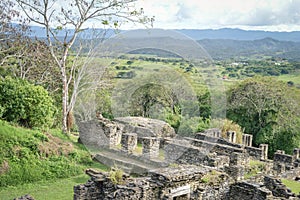 Pyramids of Tonina archaeological site in Chiapas, Mexico