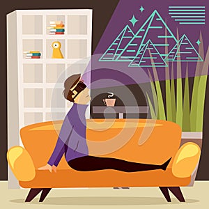 Pyramids Virtual Reality Orthogonal Composition