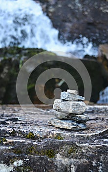 Pyramyd of stones- symbol of faith in miracle and the fulfillment of desires. photo