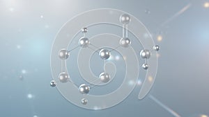 pyrazinamide molecular structure, 3d model molecule, antituberculosis agents, structural chemical formula view from a microscope