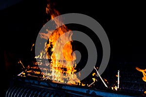 Pyre for candles in Fatima, Portugal