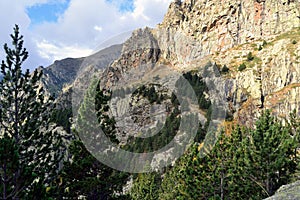 Pyrenees and Coma de Vaca in Queralbs Catalonia