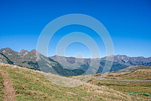 Pyrenees landscape in the val d\'azun region photo