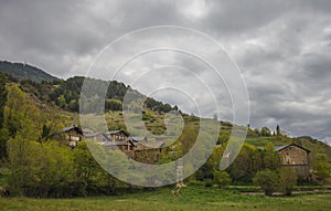 Pyrenees mountain village of Ars photo