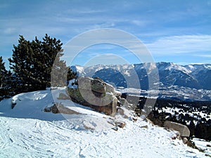 Pyrenees from Roc de la Calme