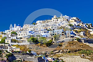 Pyrgos Kallistis. Santorini, Cyclades islands. Greece. Tradition