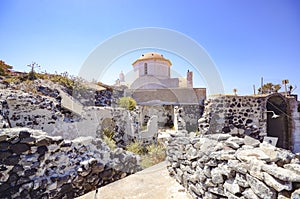 Pyrgos village, Santorini island, Greece