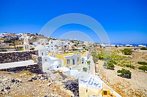 Pyrgos village, Santorini island, Greece