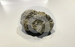 Pyrite from the Alpstein mountain or Pyrit aus dem Alpstein Massiv minerals and crystals in the exhibition Mount SÃ¤ntis