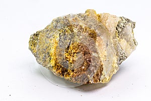 Pyrite ore or pyrite, iron mineral, basically an iron disulfide